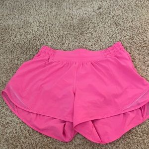Hot pink lululemon shorts size 6